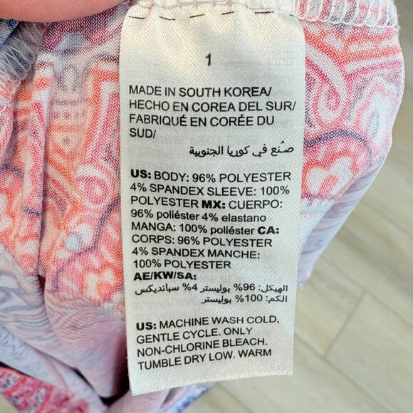 ๐ธ Chicoโs Paisley & Floral V-Neck Top โ Size 1 (Medium/Large) ๐๐๐ - Picture 9 of 14